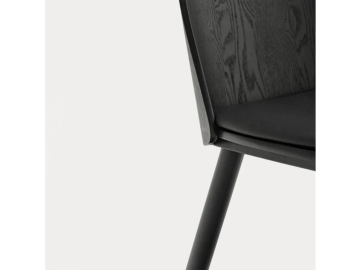 Ensemble de 2 chaises en bois massif 50x82 cm