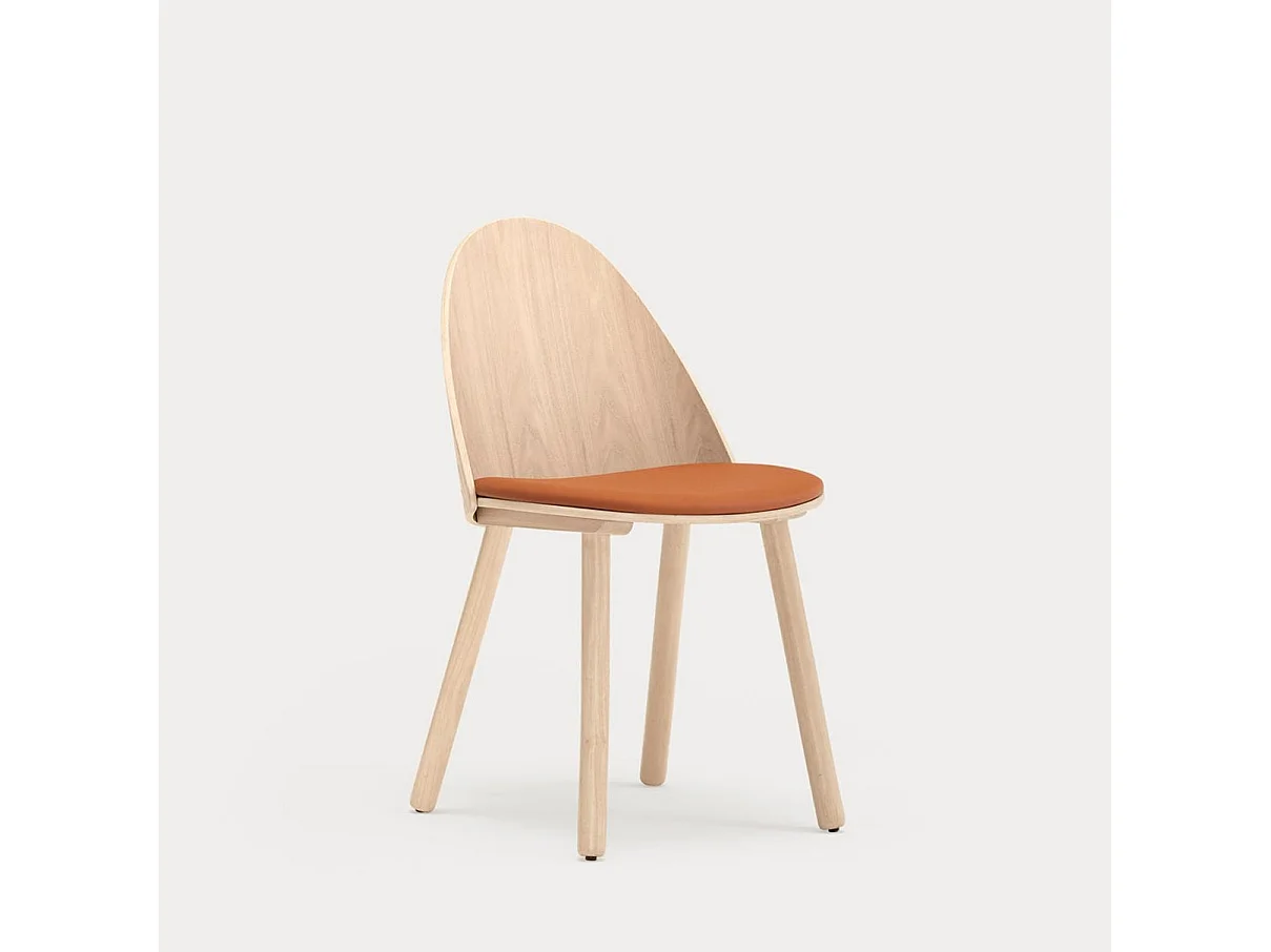 Set van 2 ligstoelen van massief hout, 50 x 82 cm