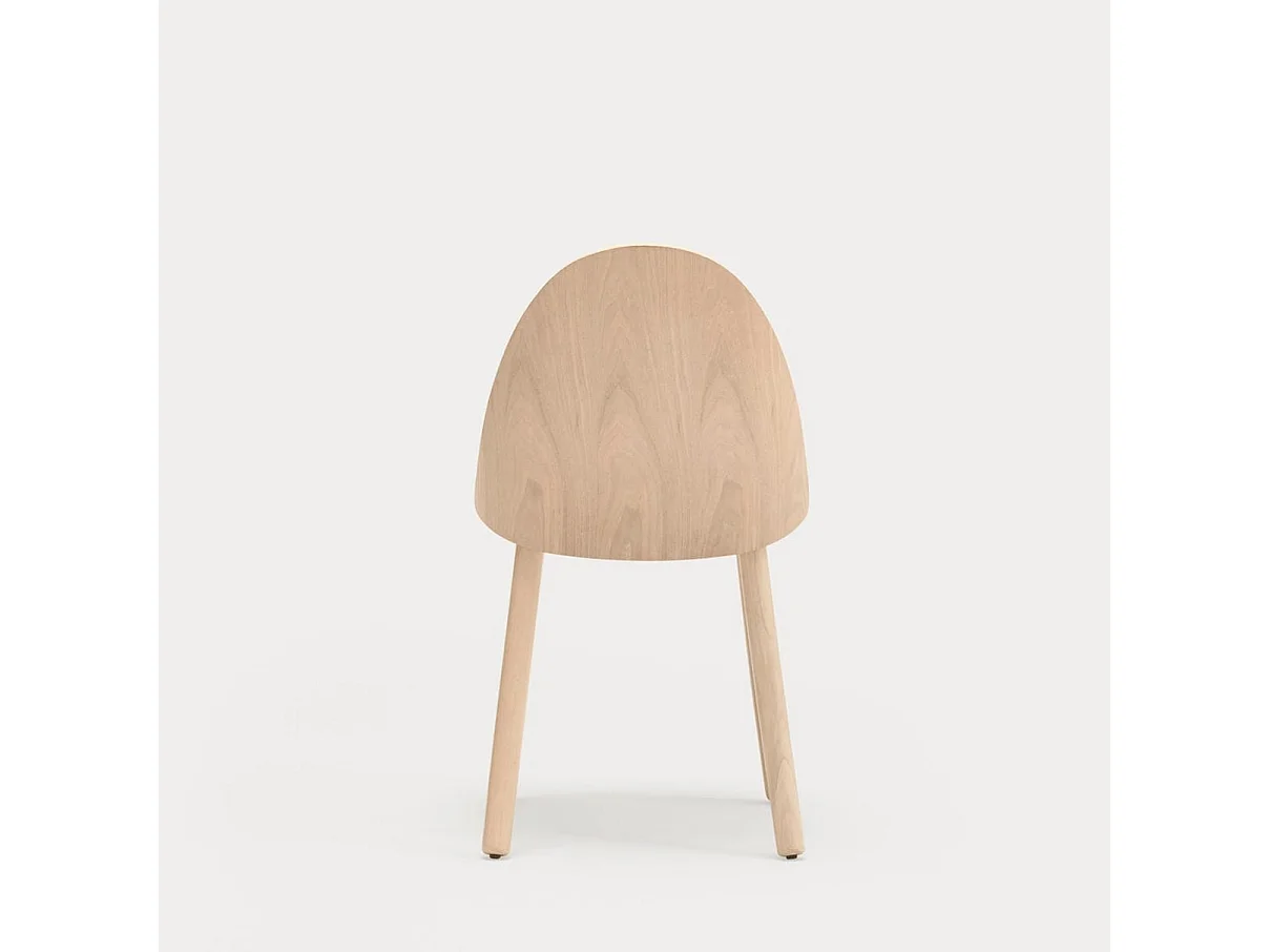 Set van 2 ligstoelen van massief hout, 50 x 82 cm