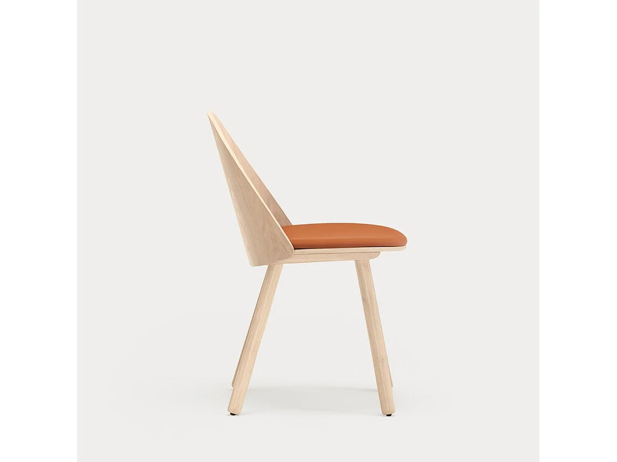 Set van 2 ligstoelen van massief hout, 50 x 82 cm