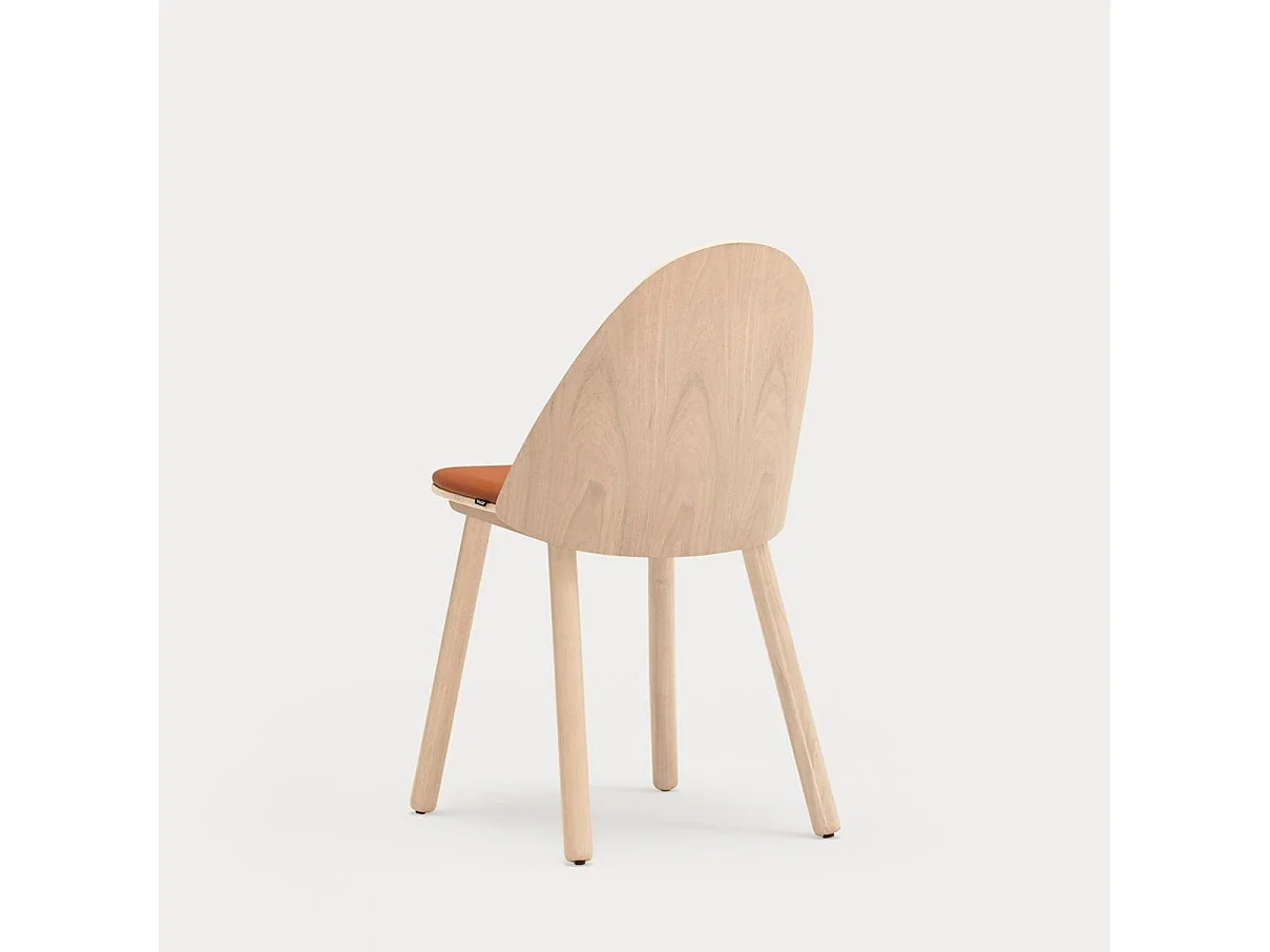 Set van 2 ligstoelen van massief hout, 50 x 82 cm