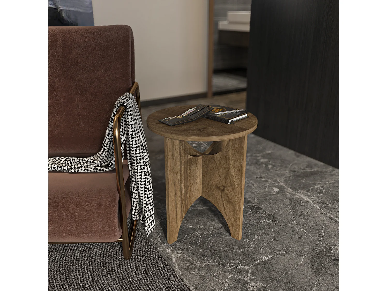 Beistelltisch Merit Nussbaum