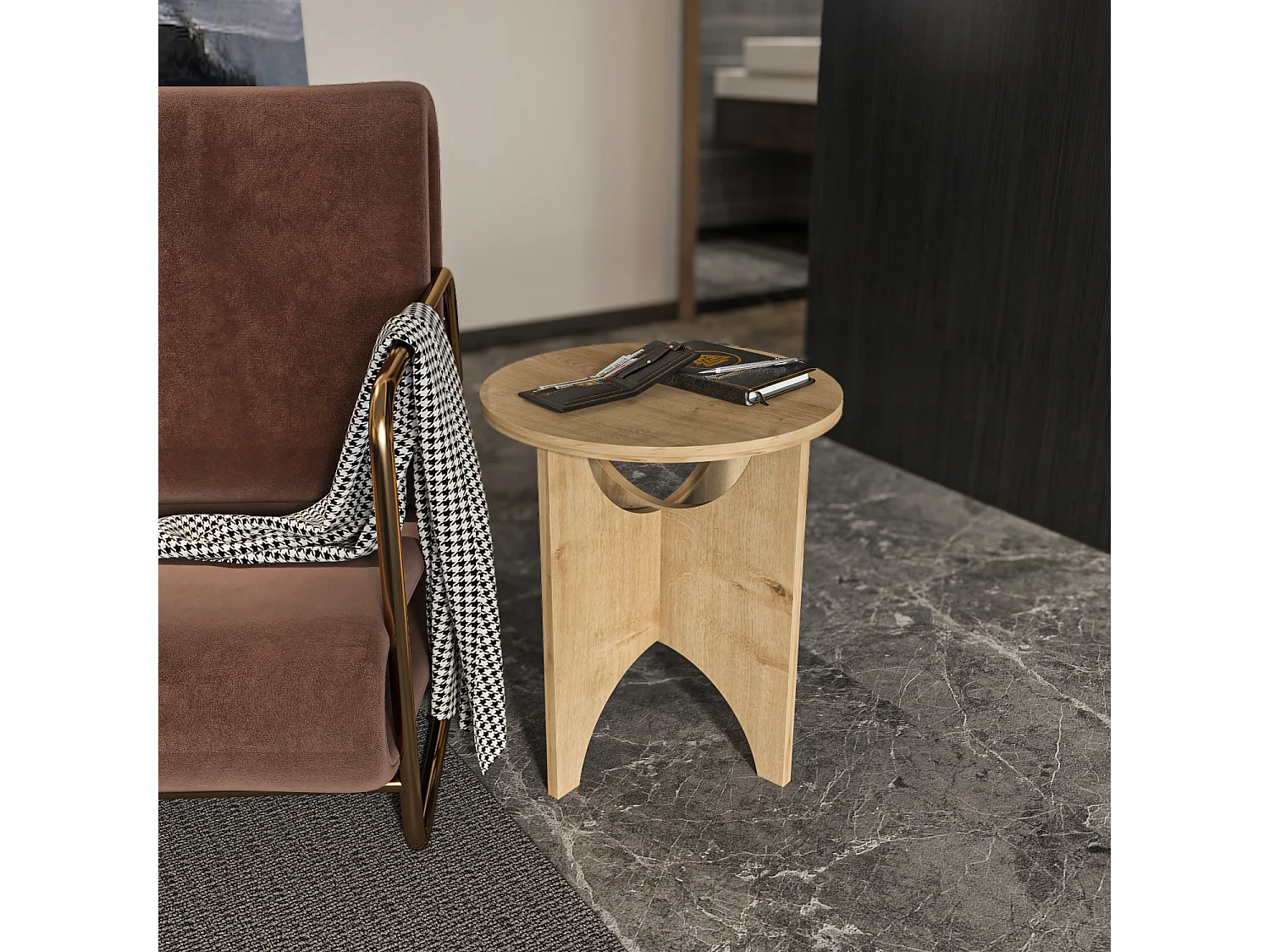 Beistelltisch Merit Saphireiche