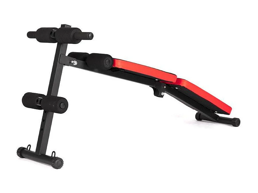 Banc de musculation  pliable  multifonction entraînement complet  noir et rouge modèle COBRA