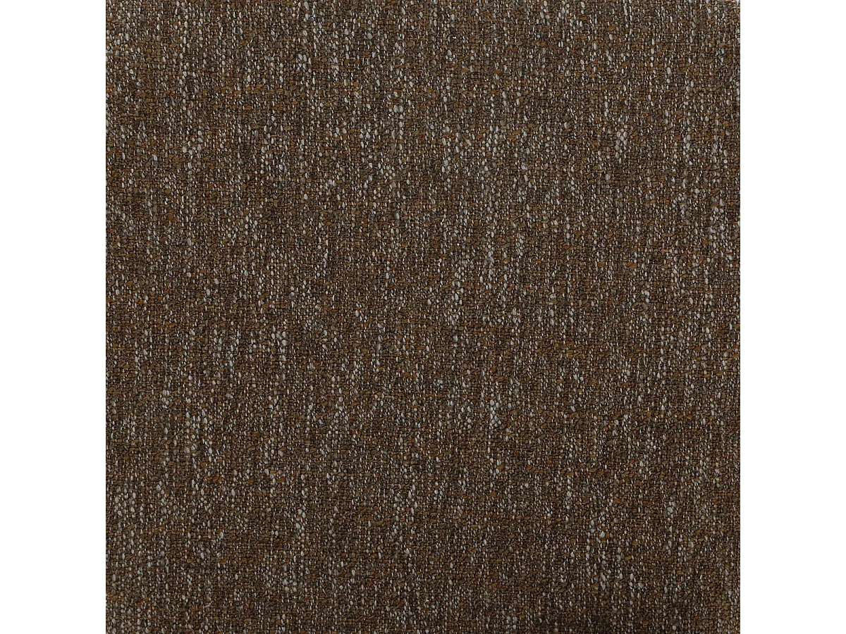 Hocker 2er?Set, brauner Stoff und Beine mit Nussbaumdekor H92 cm - MARLA