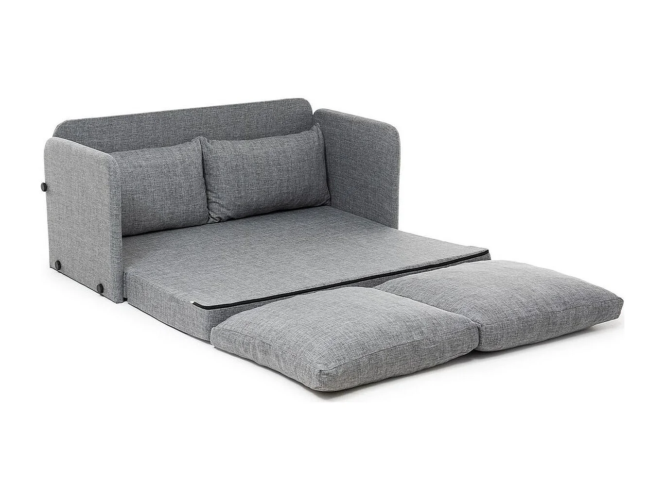 Canapé convertible 2,5 places en lin gris clair - Luz