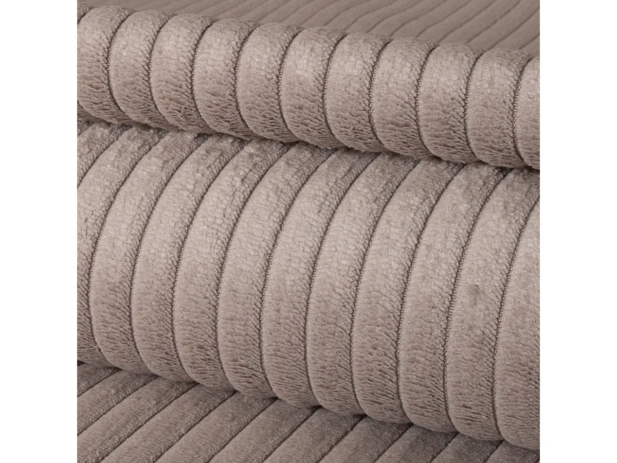 MATELAS POUR TOUS | Lot de 4 coussins velours côtelé MALO | Gris Clair