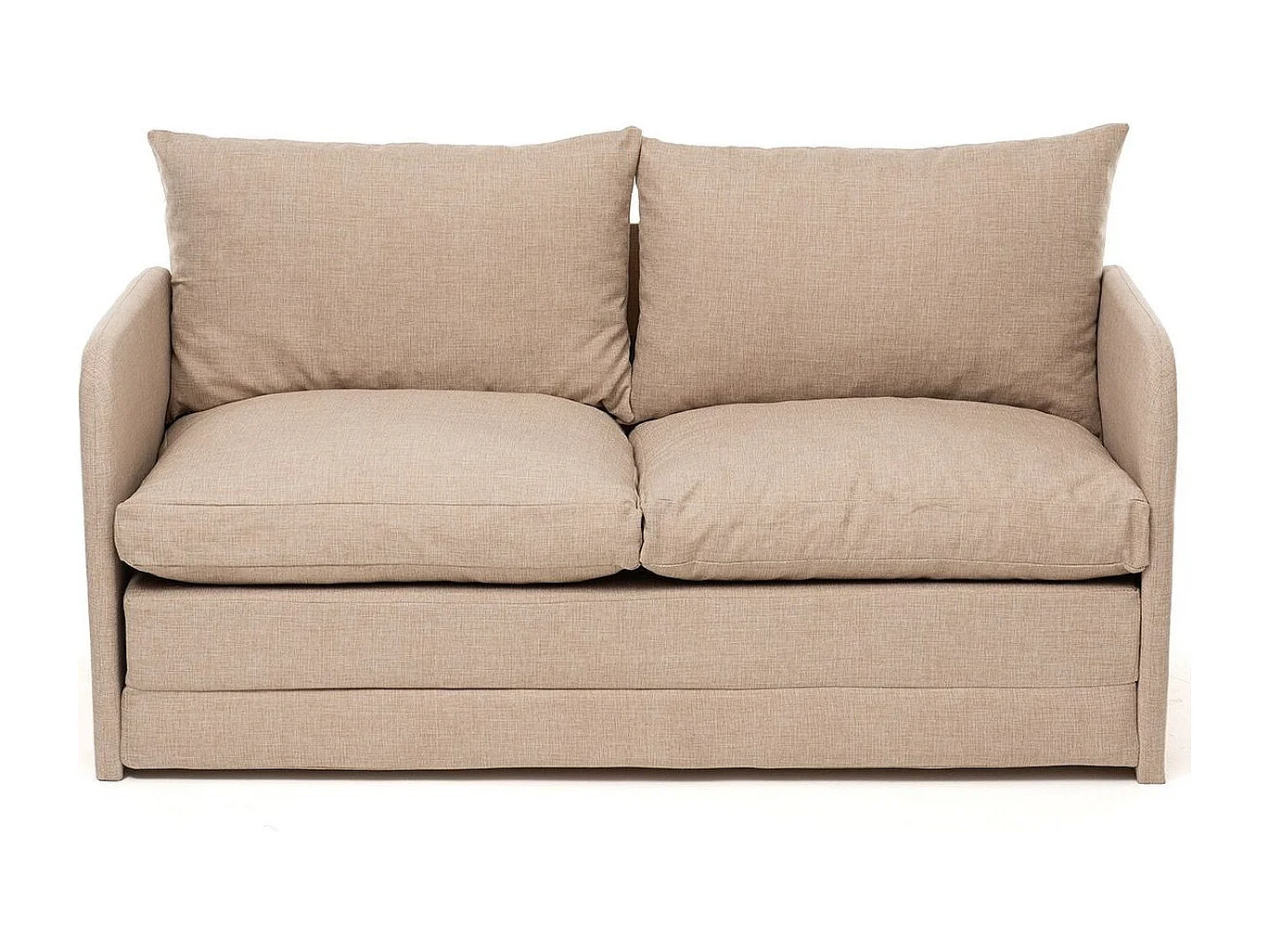 Canapé convertible 2,5 places en lin beige - Luz