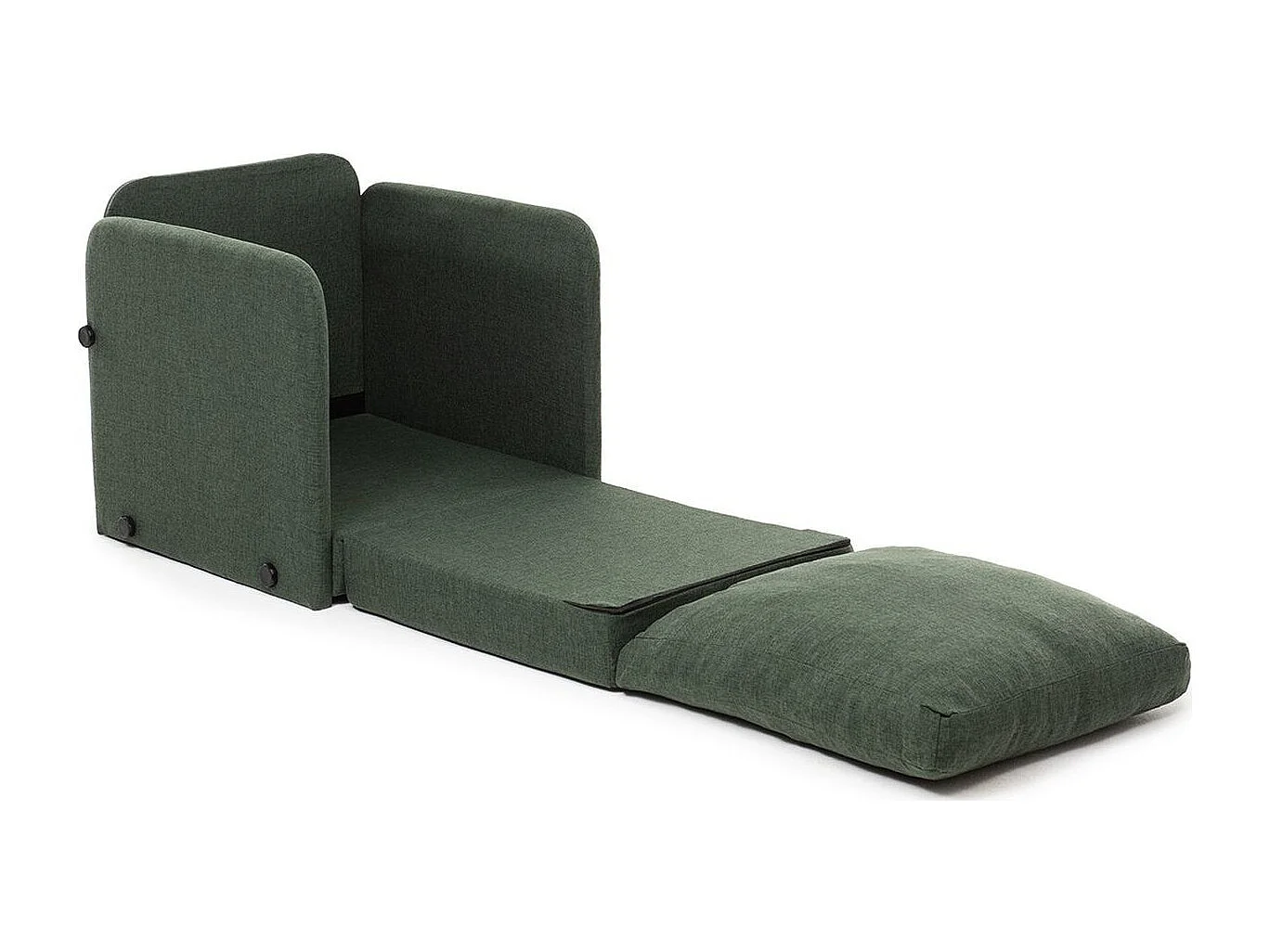 Fauteuil convertible en lin vert - Luz