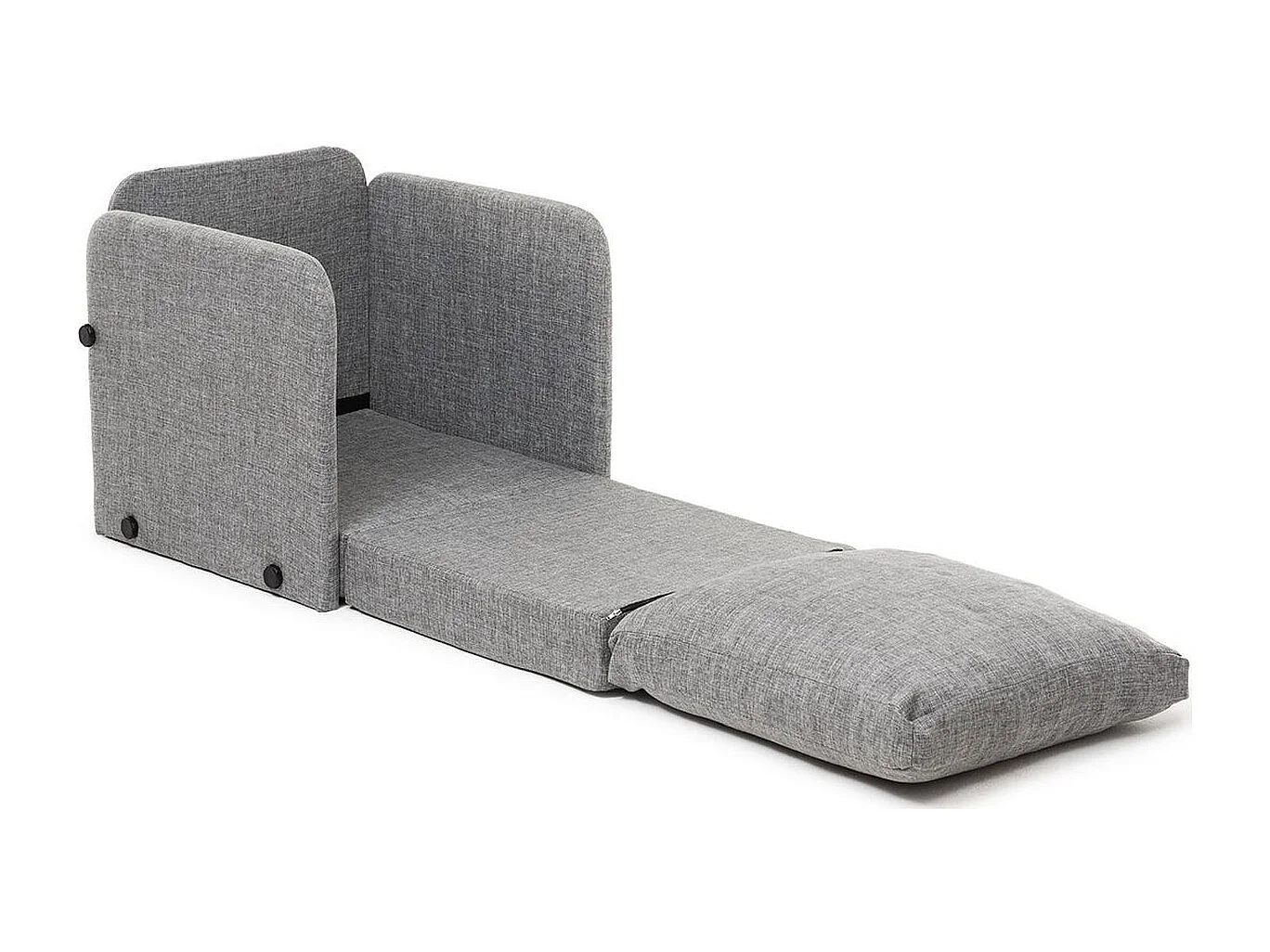 Fauteuil convertible en lin gris clair - Luz