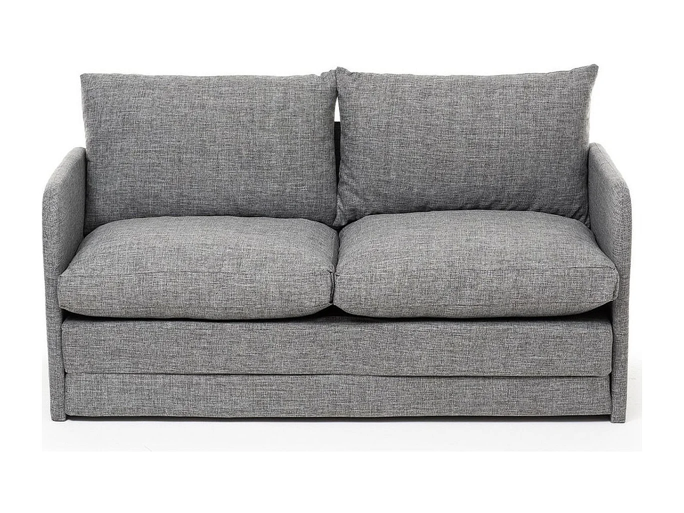 Canapé convertible 2 places en lin gris clair - Luz