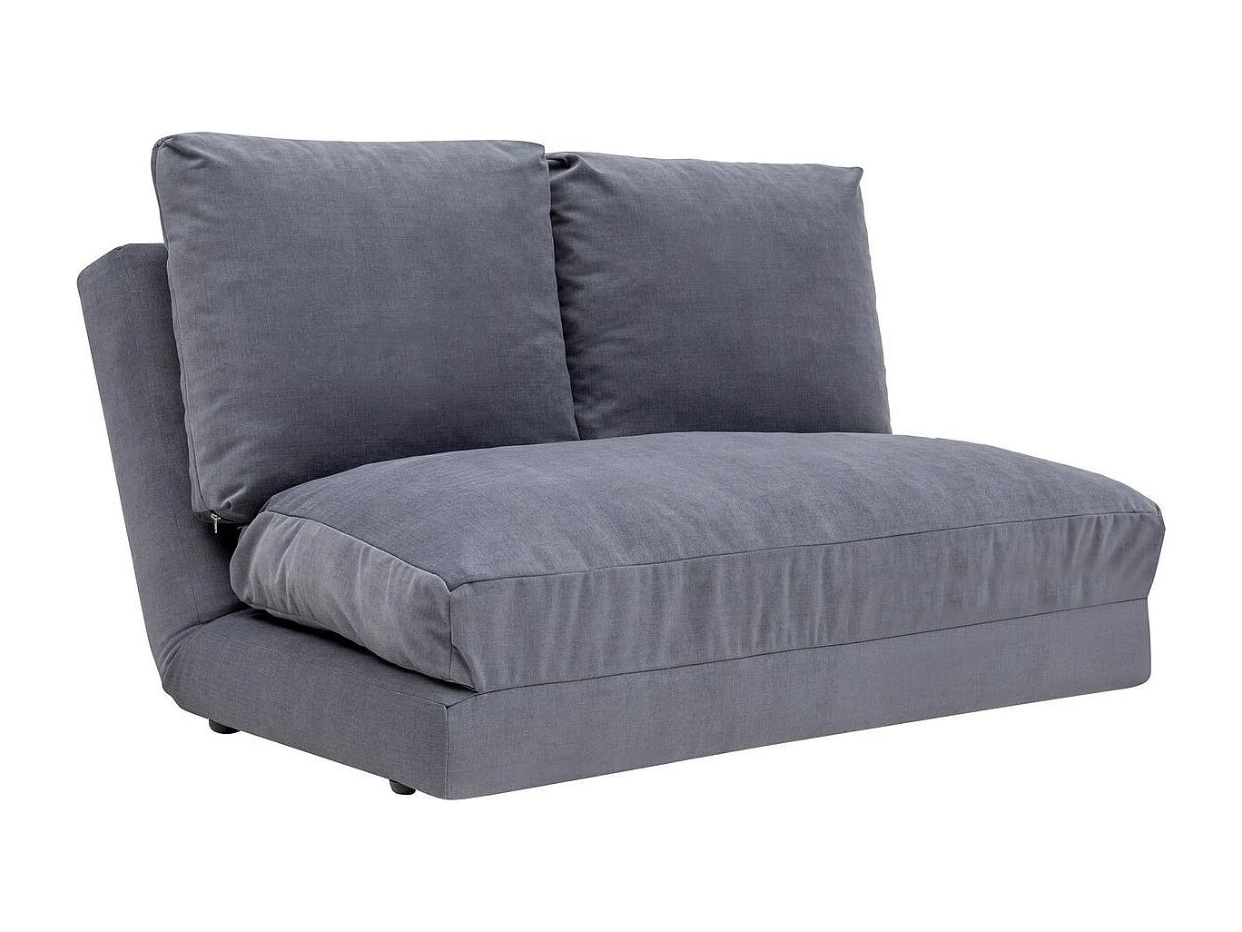 Canapé compressé convertible 2 places en tissu gris - Vico