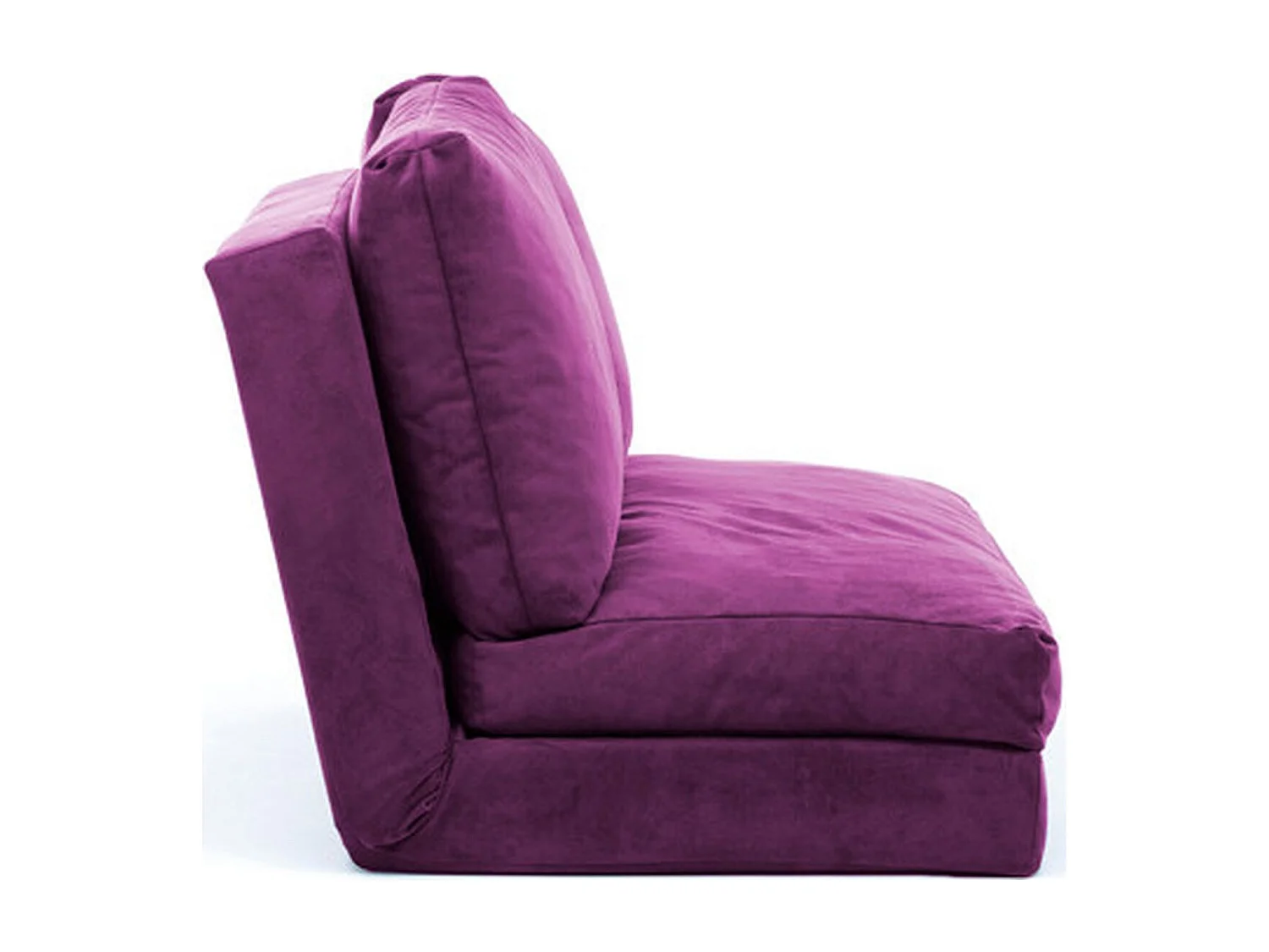 Canapé compressé convertible 2 places en tissu violet - Vico