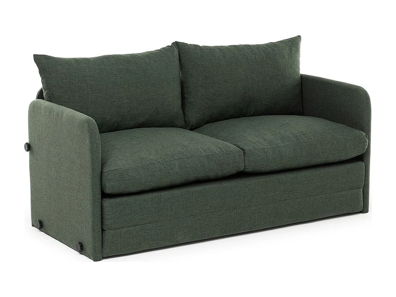 Canapé convertible 2 places en lin vert - Luz