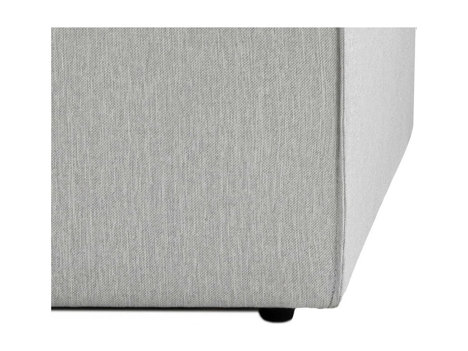 Canapé 2 places lin gris clair, accoudoirs carrés SPELLO