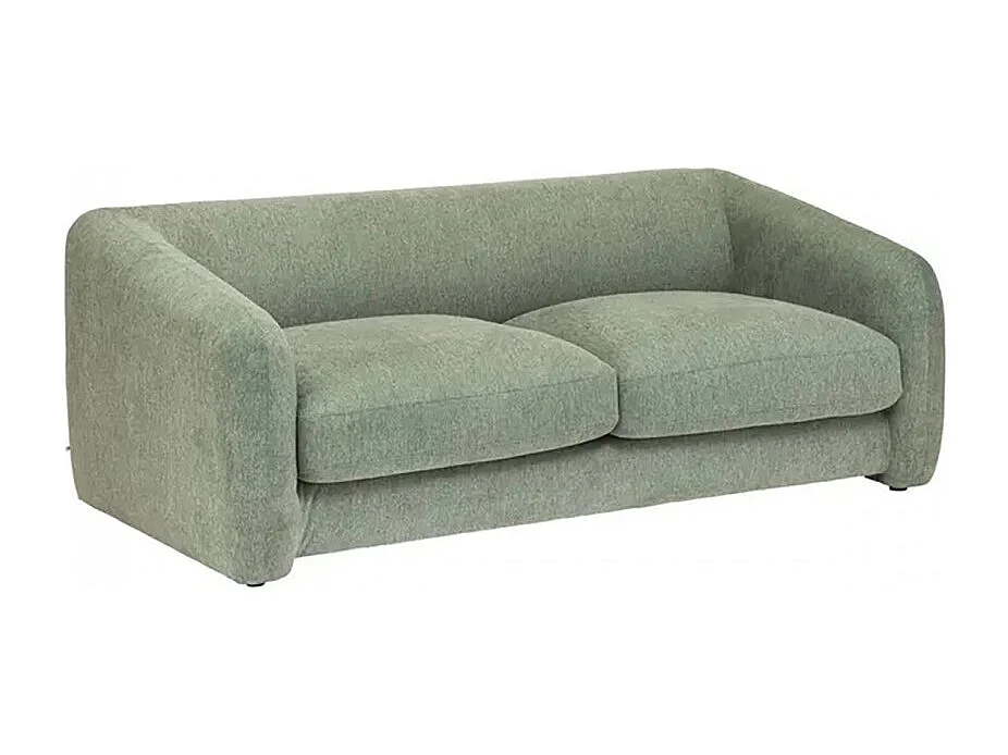 Lit Canapé convertible 3 places, coloris Vert cèdre- Longueur 198 x Profondeur 98 x Hauteur 73 cm