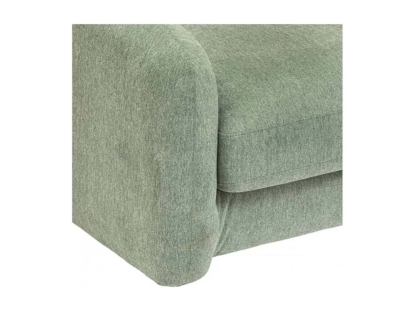 Lit Canapé convertible 3 places, coloris Vert cèdre- Longueur 198 x Profondeur 98 x Hauteur 73 cm