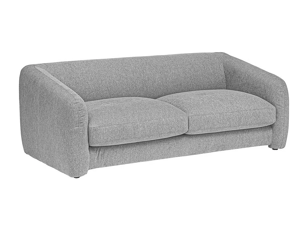 Lit Canapé convertible 3 places, coloris Gris souris - Longueur 198 x Profondeur 98 x Hauteur 73 cm