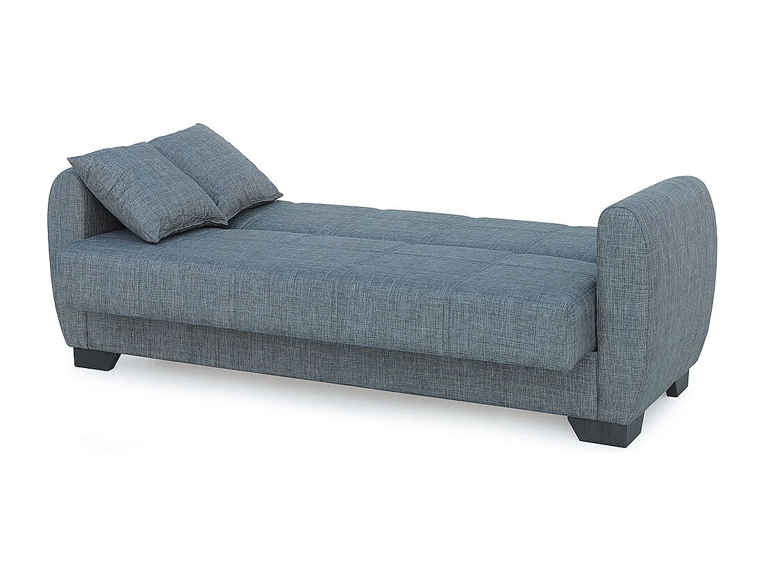 Canapé-lit Clic Clac en tissu gris sofa Convertible - Longueur 234 x Hauteur 102 x Profondeur 86 cm
