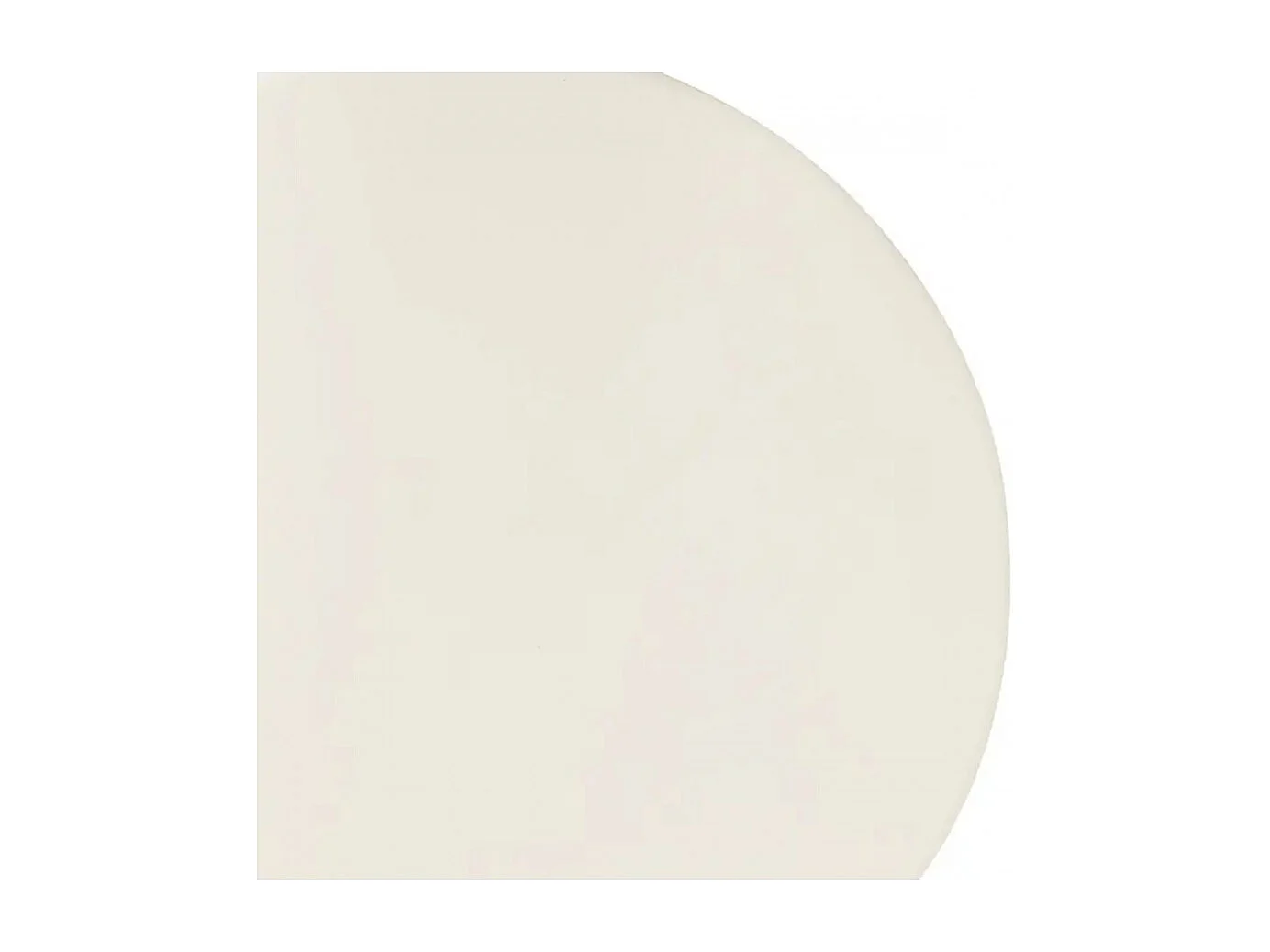 Table à café Table d'appoint ronde finition matte, coloris ivoire - Diamètre 38 x Hauteur 46,5 cm