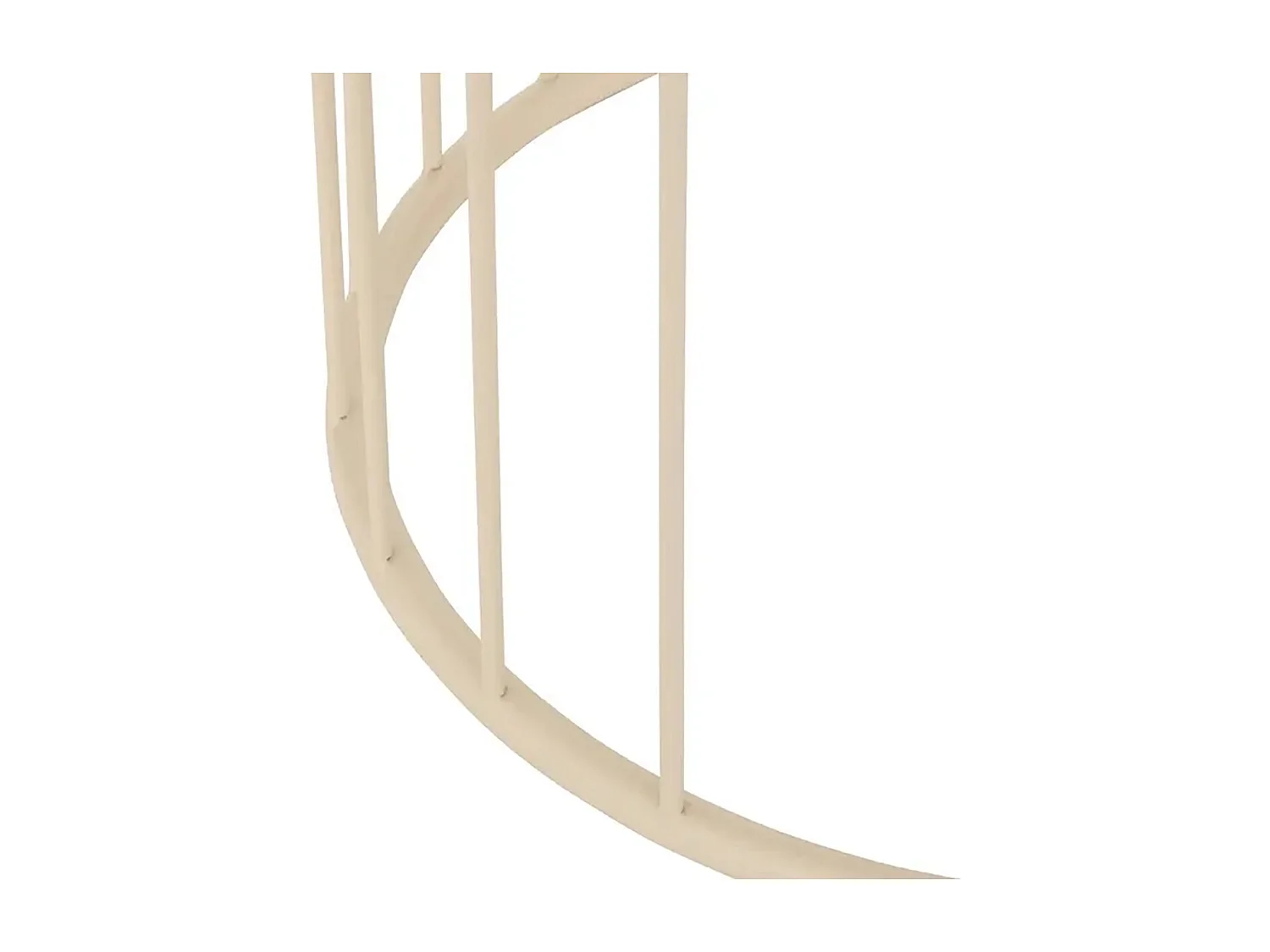 Bout de canapé Table café ronde en métal avec deux plateaux, coloris taupe - Diamètre 36 x Hauteur 52 cm