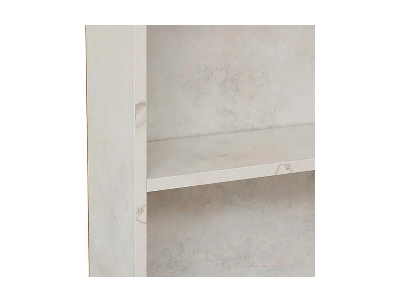 Meuble Colonne de Rangement avec une porte et 3 niches, coloris marron/blanc - Longueur 38 x Profondeur 30 x Hauteur 168 cm