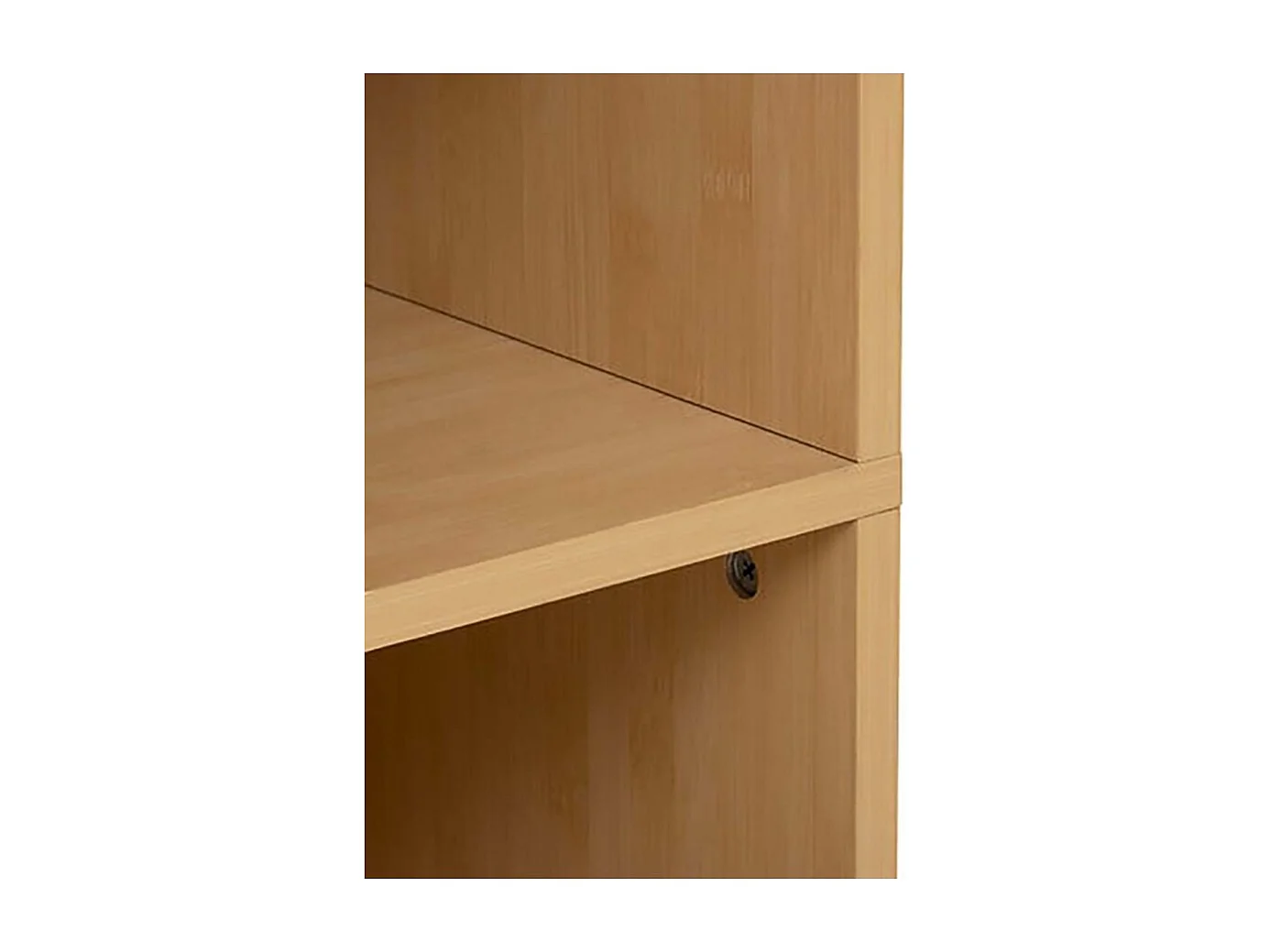 Colonne meuble de rangement avec 2 porte et 2 niches, coloris chêne - Longueur 40 x Profondeur 30 x Hauteur 168 cm