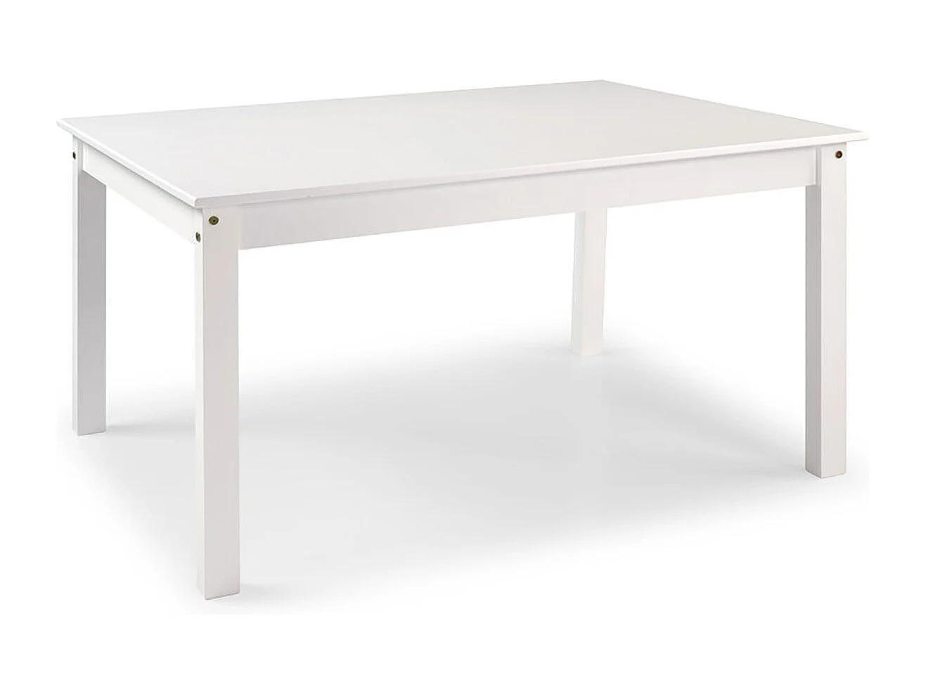 Table à manger coloris Blanc - Hauteur 150 x Longueur 135 x Profondeur 65 cm