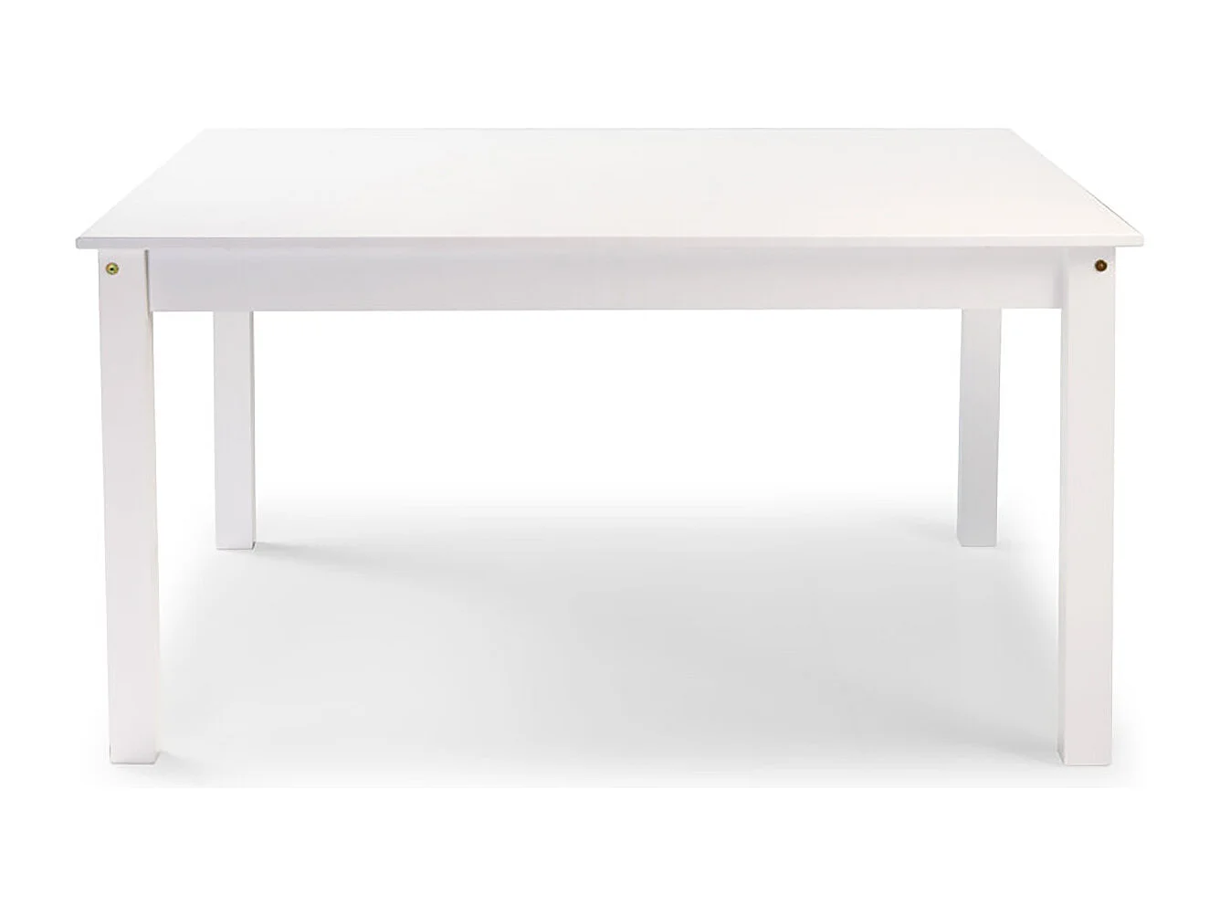 Table à manger coloris Blanc - Hauteur 150 x Longueur 135 x Profondeur 65 cm