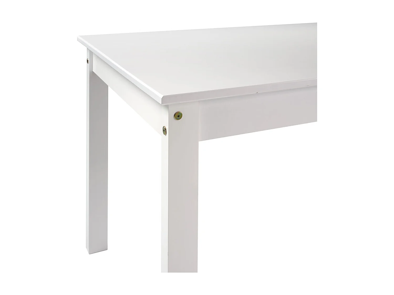 Table à manger coloris Blanc - Hauteur 150 x Longueur 135 x Profondeur 65 cm