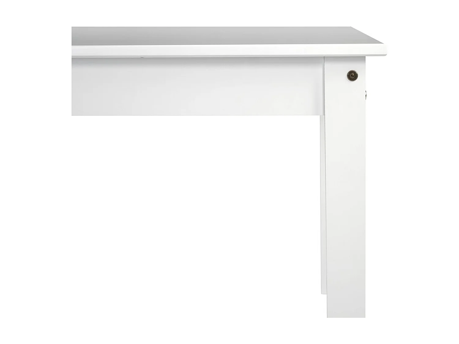 Table à manger coloris Blanc - Hauteur 150 x Longueur 135 x Profondeur 65 cm