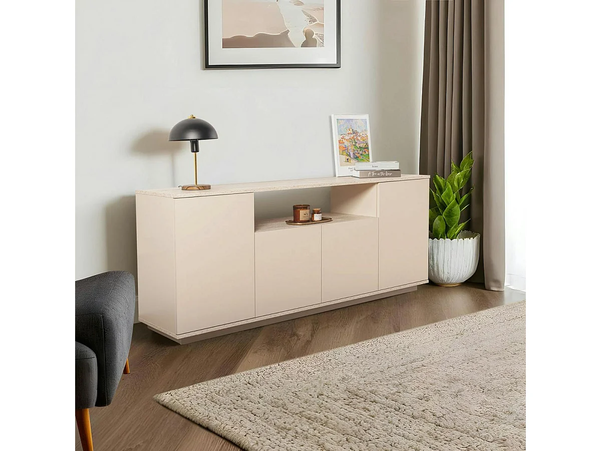 Buffet salle à manger moderne nude 1 niche centrale MARFA