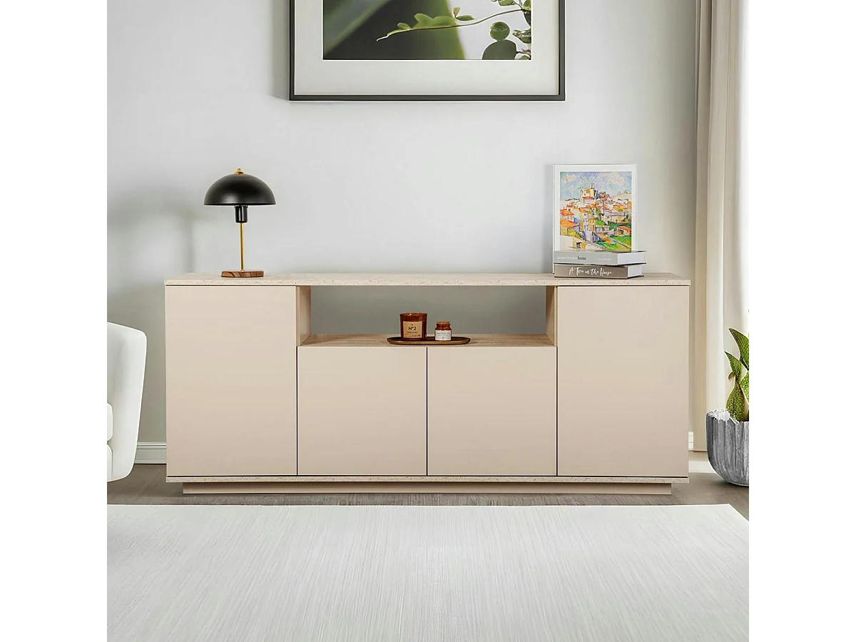 Buffet salle à manger moderne nude 1 niche centrale MARFA