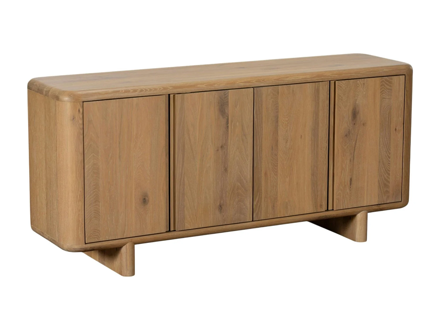 Buffet en bois 4 portes bords arrondis ASTER