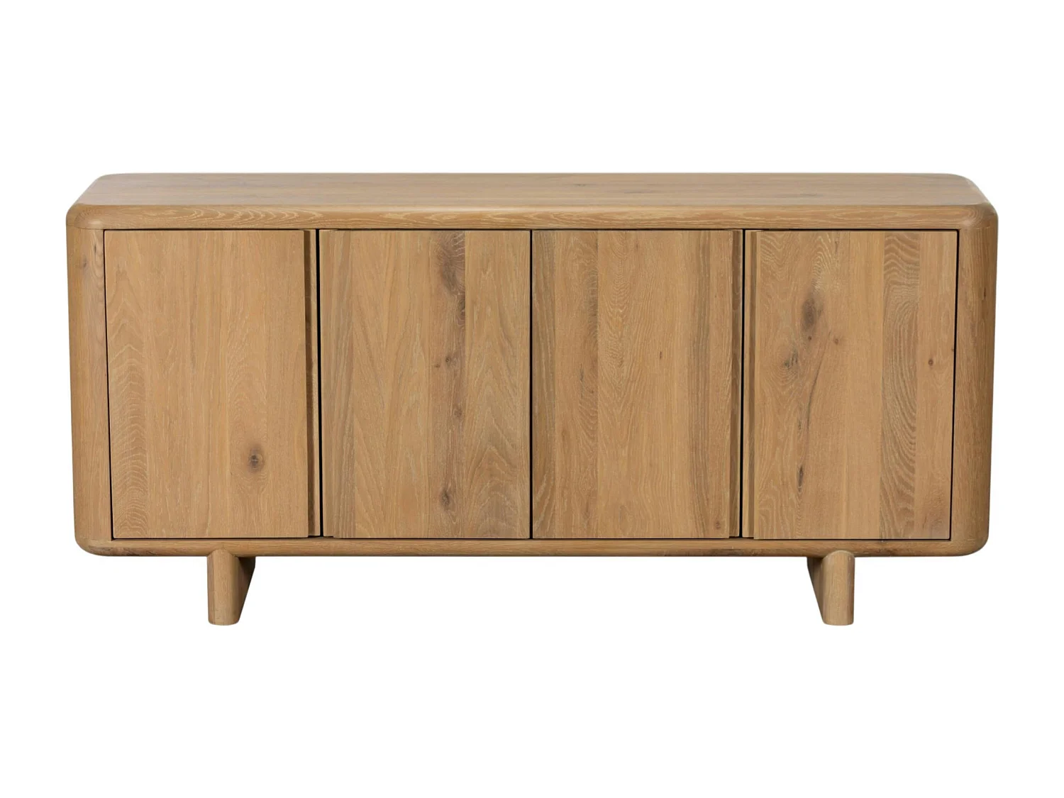 Buffet en bois 4 portes bords arrondis ASTER