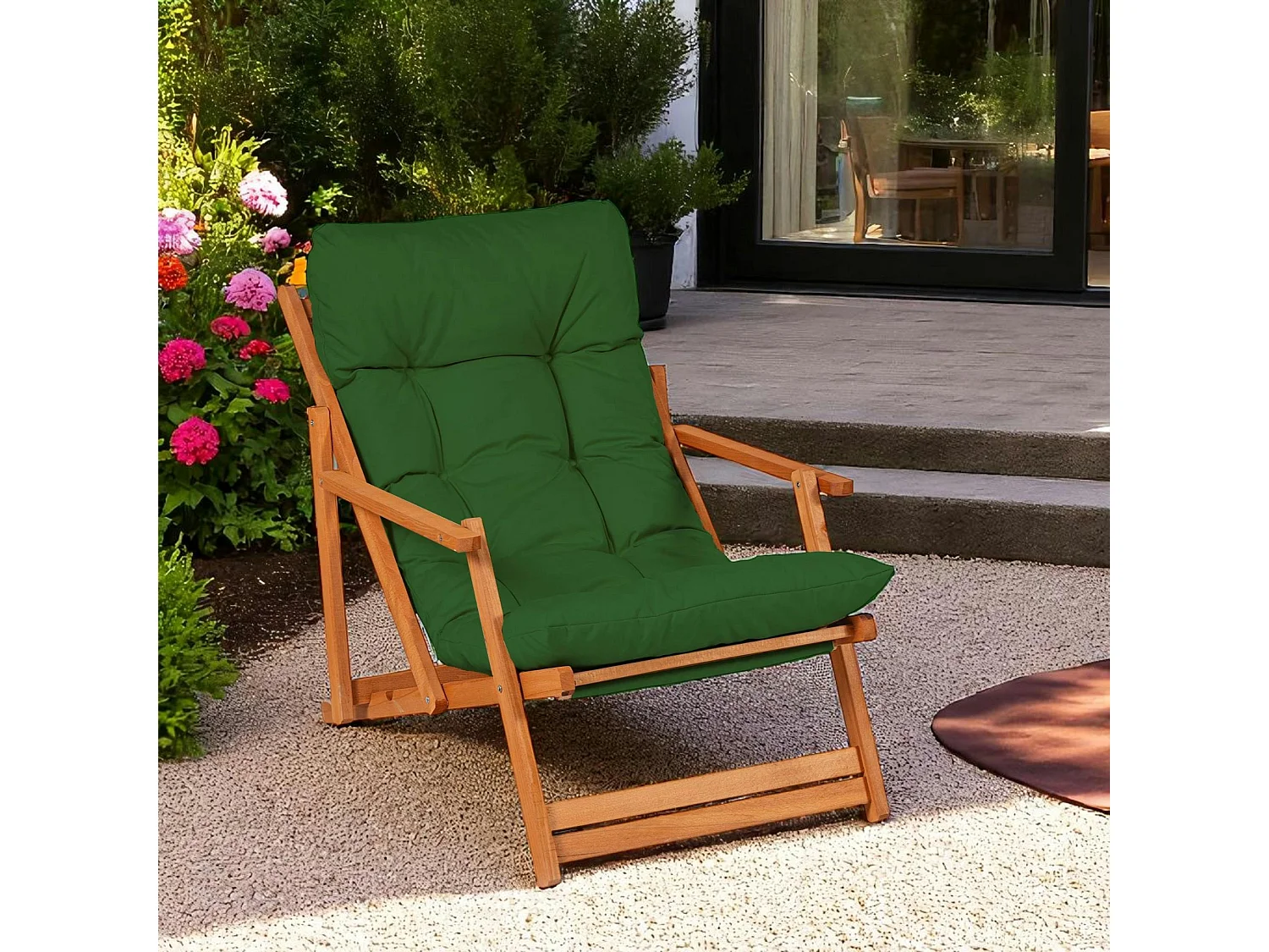 Chilienne verte pliante - grand confort SORA