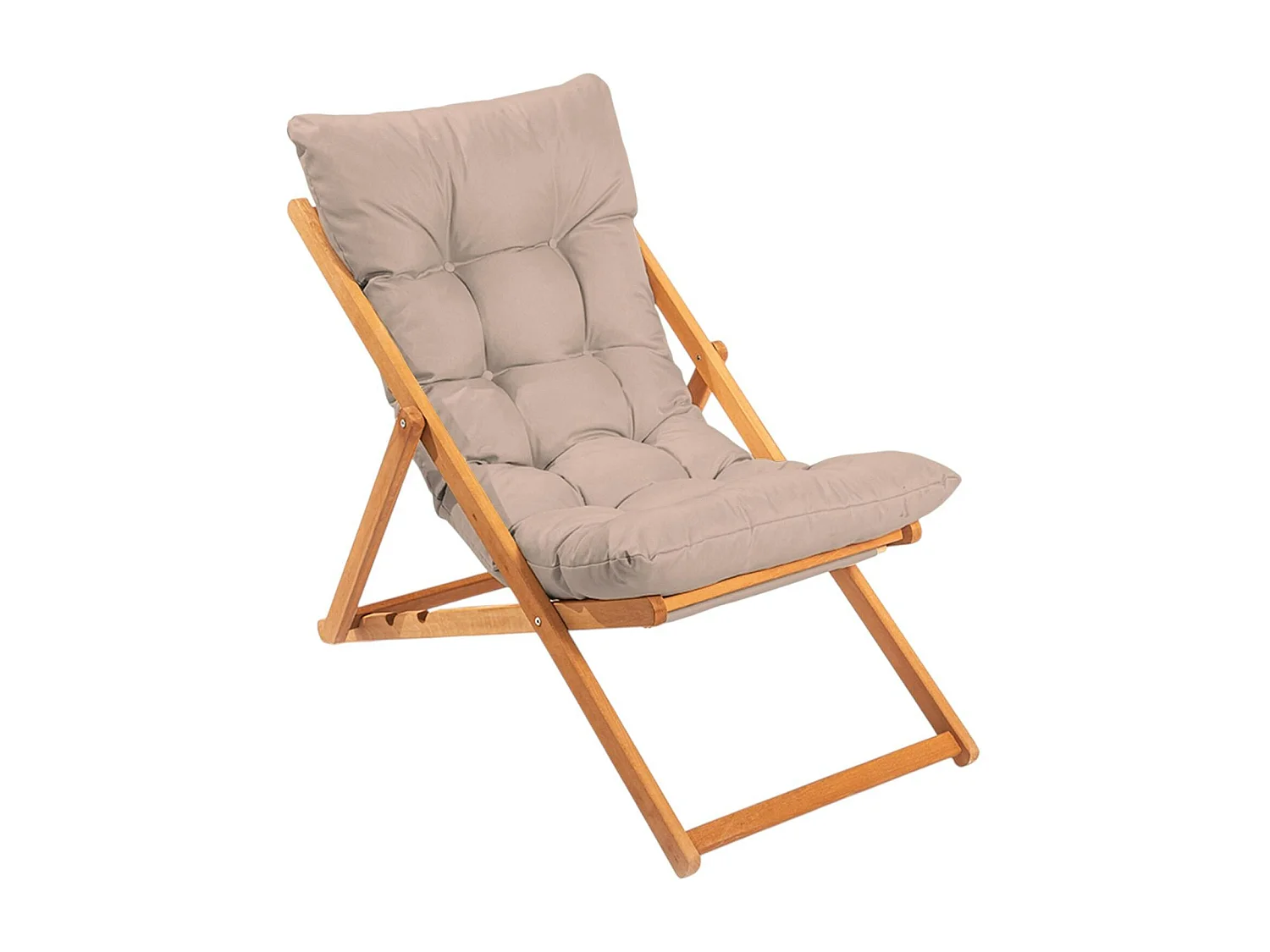 Chilienne taupe confort - pliante, inclinable SORA