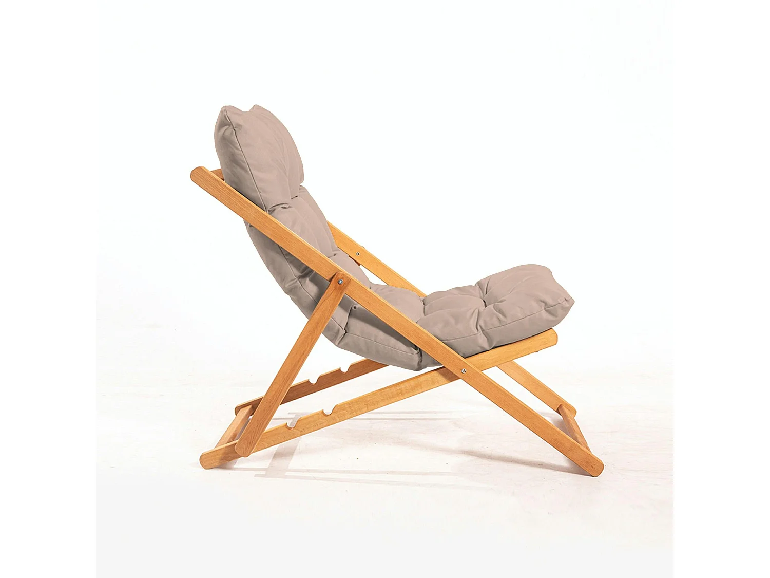 Chilienne taupe confort - pliante, inclinable SORA