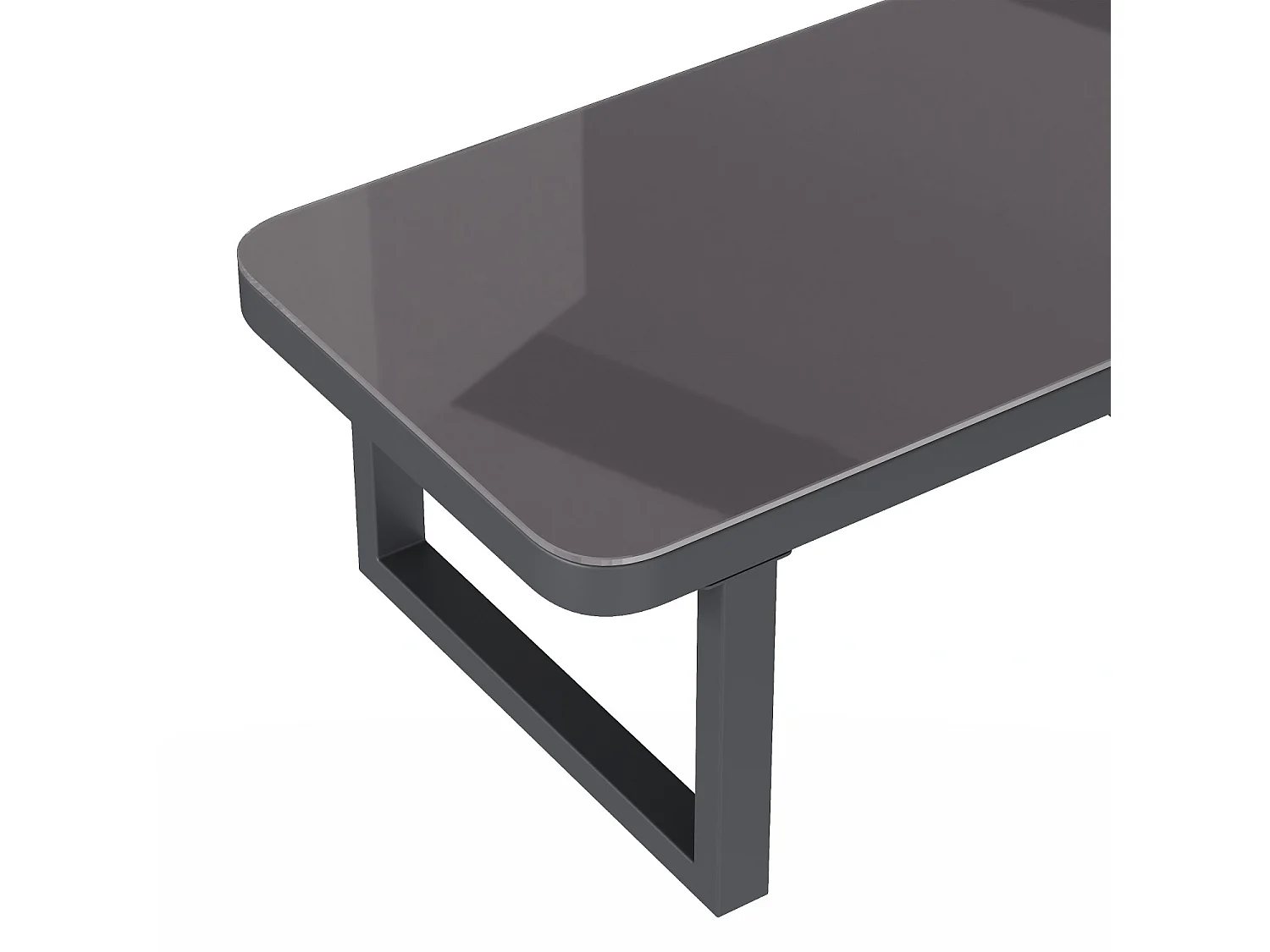 Ensemble de mobilier de jardin, accoudoirs et dossier tressés, en tubes d'acier galvanisé,gris