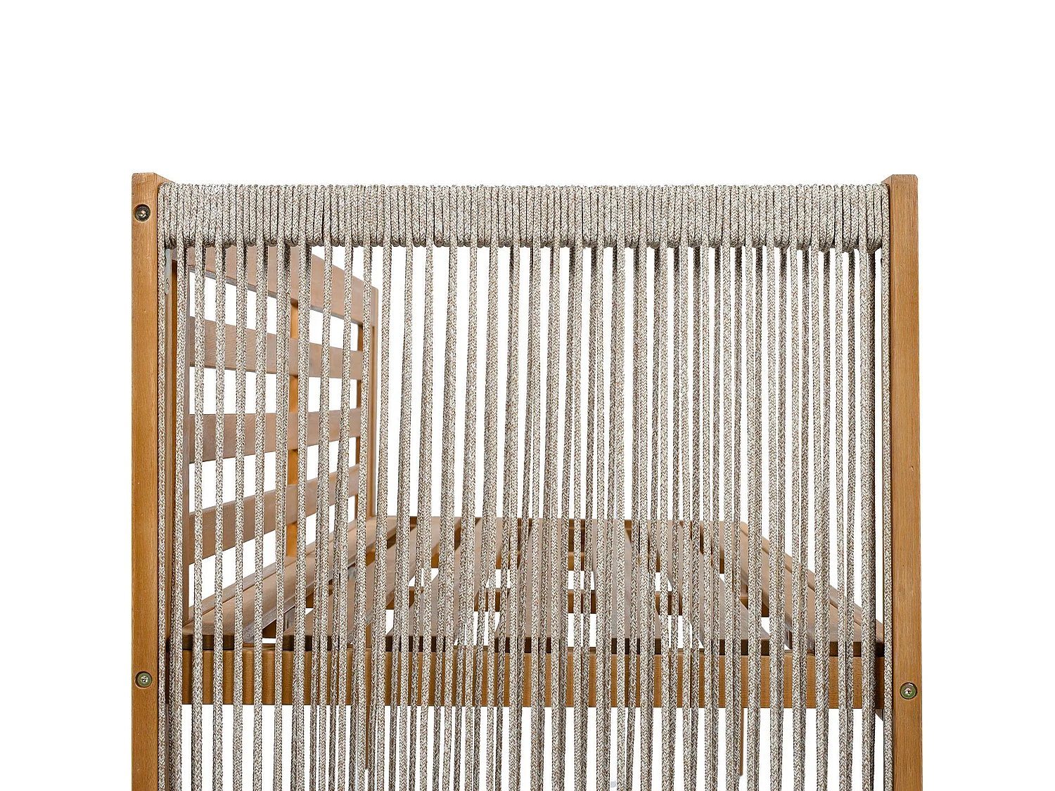 Tuinset voor buiten, inclusief kussens, van kunstrotan en acaciahout, kleur beige en naturel hout