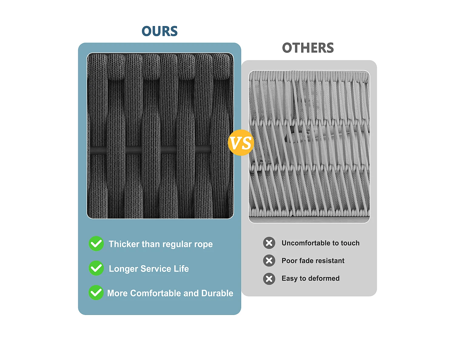 Ensemble de mobilier de jardin avec coussins et oreillers de haute qualité, angle du dossier réglable, gris