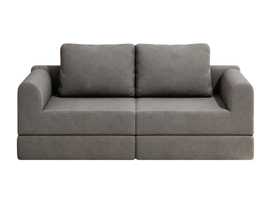 Canapé-lit pliable avec dossier multifonctionnel en mousse à mémoire de forme, tapis de sol portable, gris