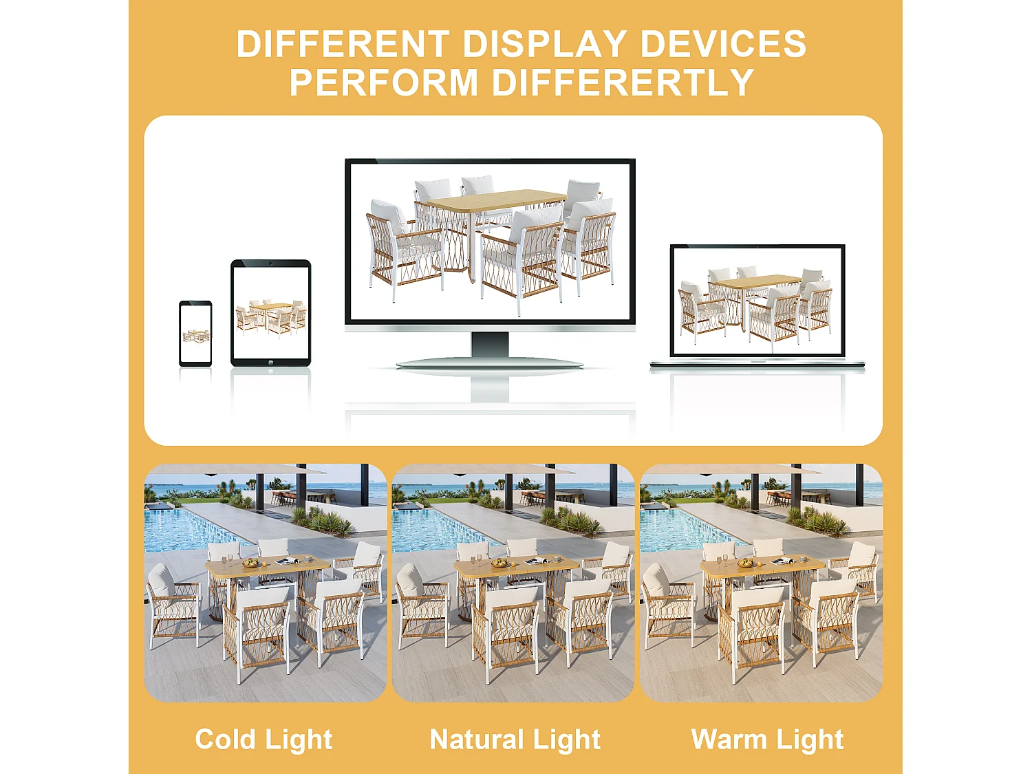 Moderne buitenloungeset, stalen frame, gevlochten armleuningen, inclusief kussens, beige