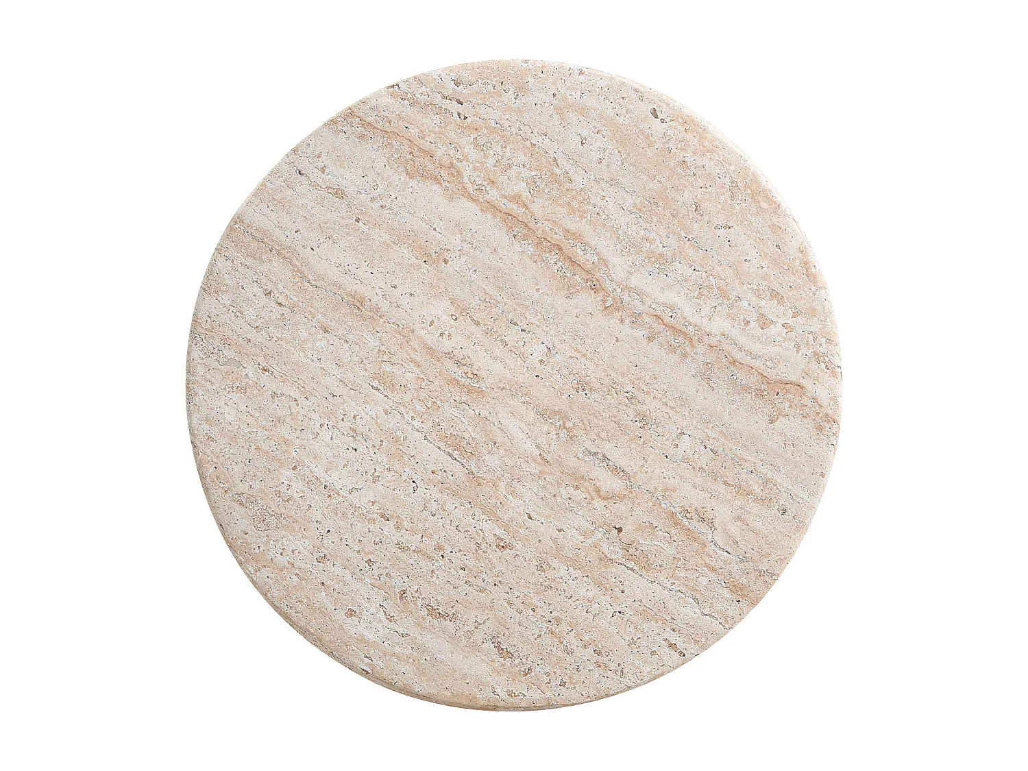 Table d'appoint d'extérieur en MgO, légère et pratique, avec un aspect marbré, couleur beige