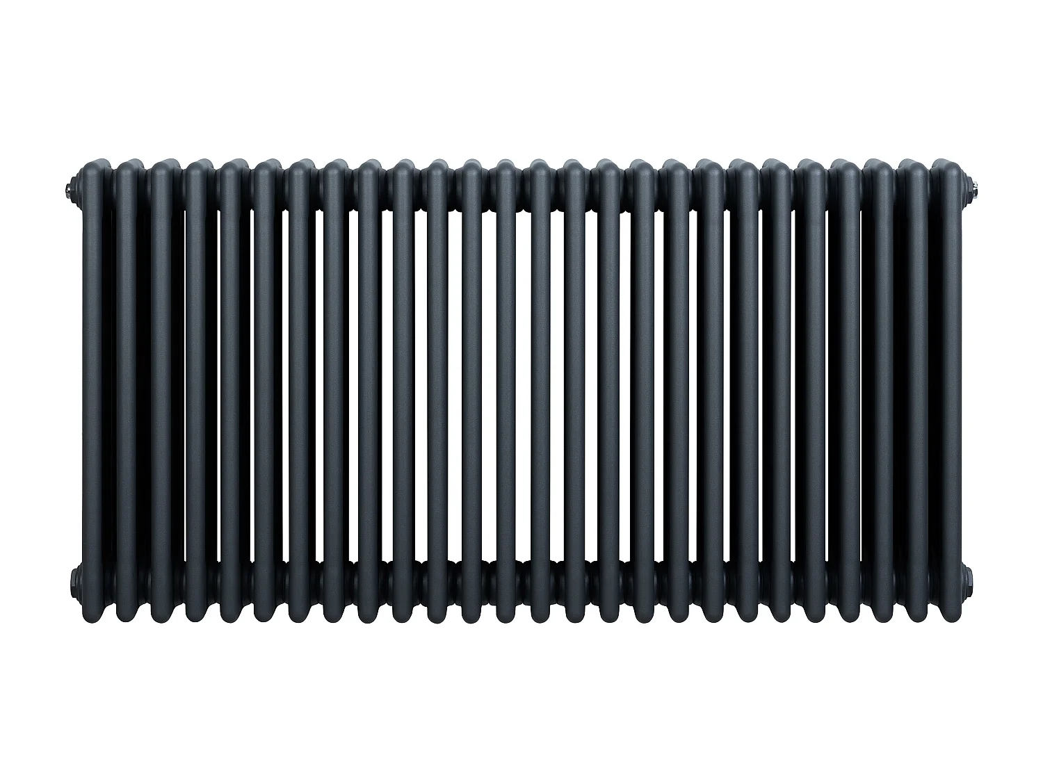 Radiador Horizontal 4 Colunas 600x1190 mm - Cinza Antracite, Aço Carbono 1.5 mm, 1512 W, Alta Eficiência, Fácil Instalação, Durável e Design Clássico