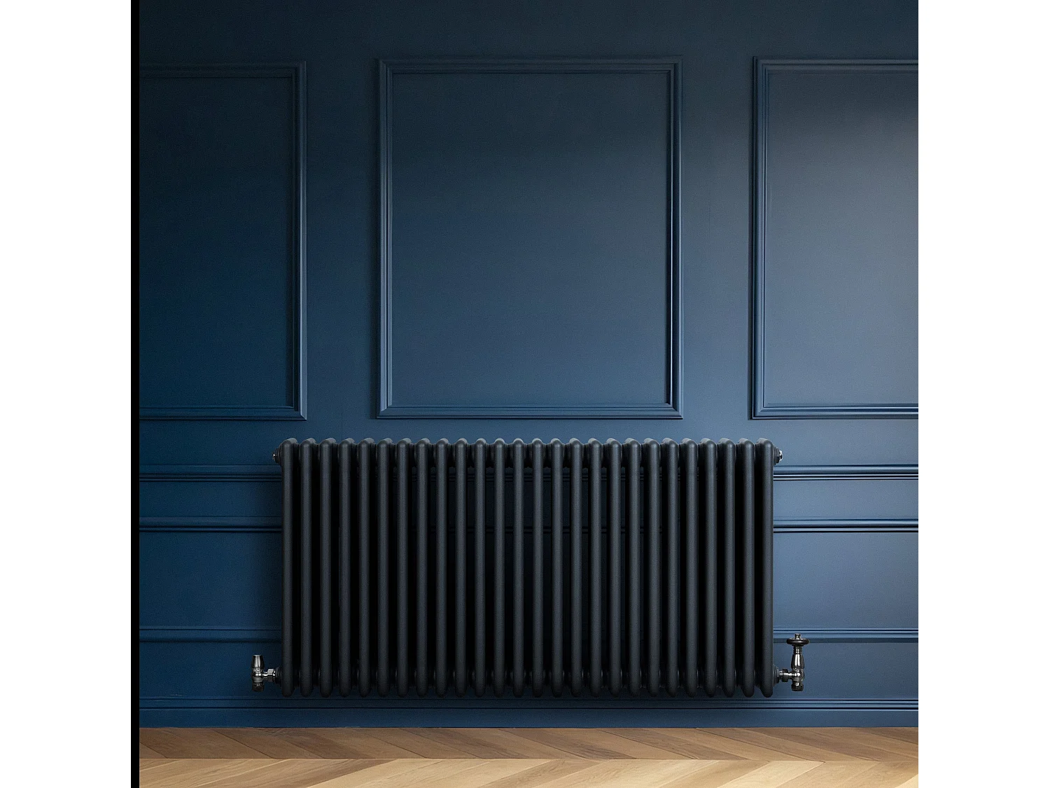 Radiador Horizontal 4 Colunas 600x1190 mm - Cinza Antracite, Aço Carbono 1.5 mm, 1512 W, Alta Eficiência, Fácil Instalação, Durável e Design Clássico