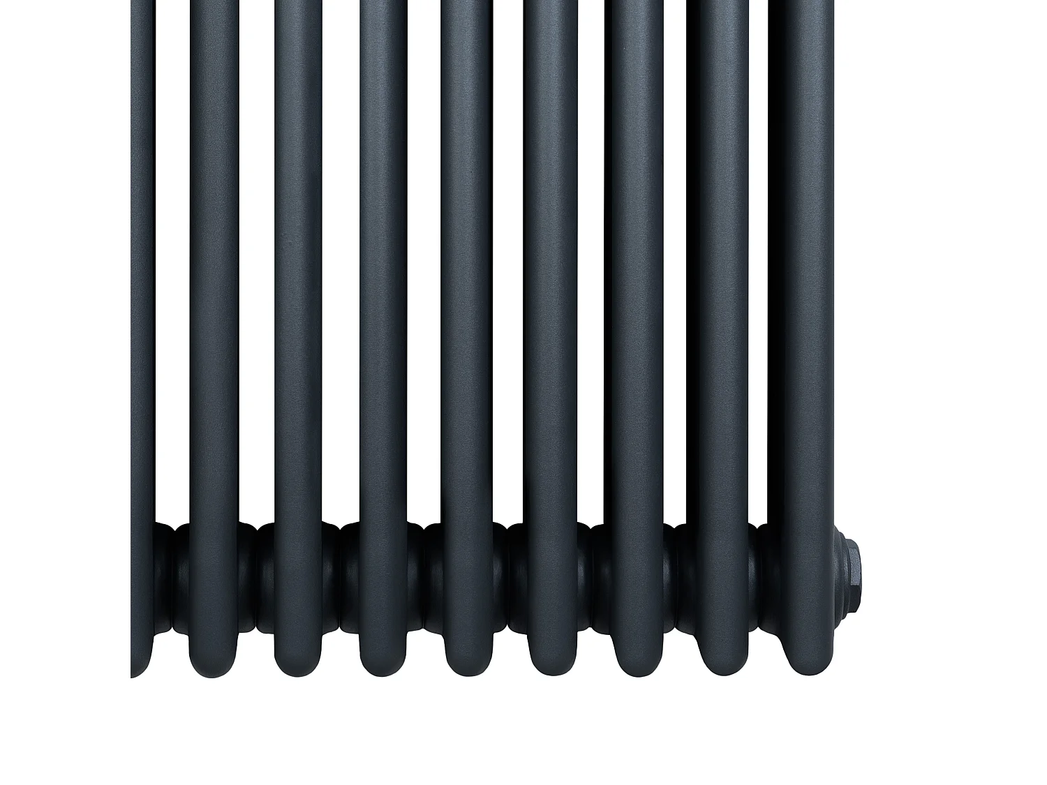 Radiador Horizontal 4 Colunas 600x1190 mm - Cinza Antracite, Aço Carbono 1.5 mm, 1512 W, Alta Eficiência, Fácil Instalação, Durável e Design Clássico