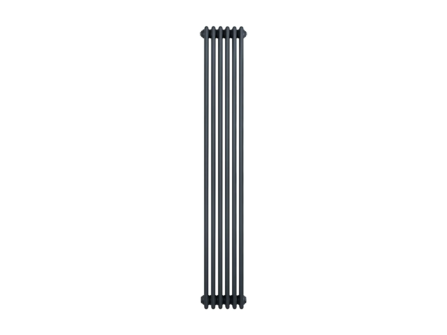 Radiador Tradicional Vertical 4 Columnas - Gris Antracita | 1800mm x 290mm | Acero Premium 1728W | Soportes, Kit, Cepillo | Garantía 15 Años | Calefacción