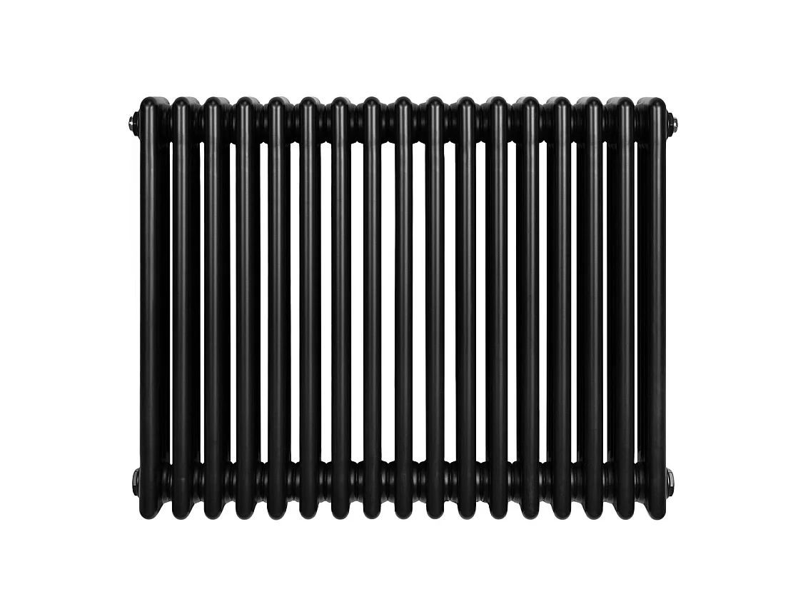 Tradiční čtyřsloupový radiátor - 600 x 785 mm - černý