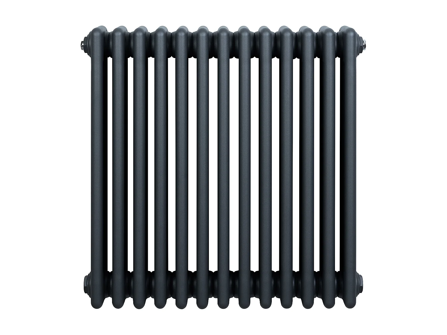 Radiatore Tradizionale 4 Colonne Orizzontale Antracite 600 x 605 mm